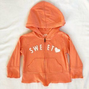Circo- Sweetheart Zip-Up Hoodie Sweater